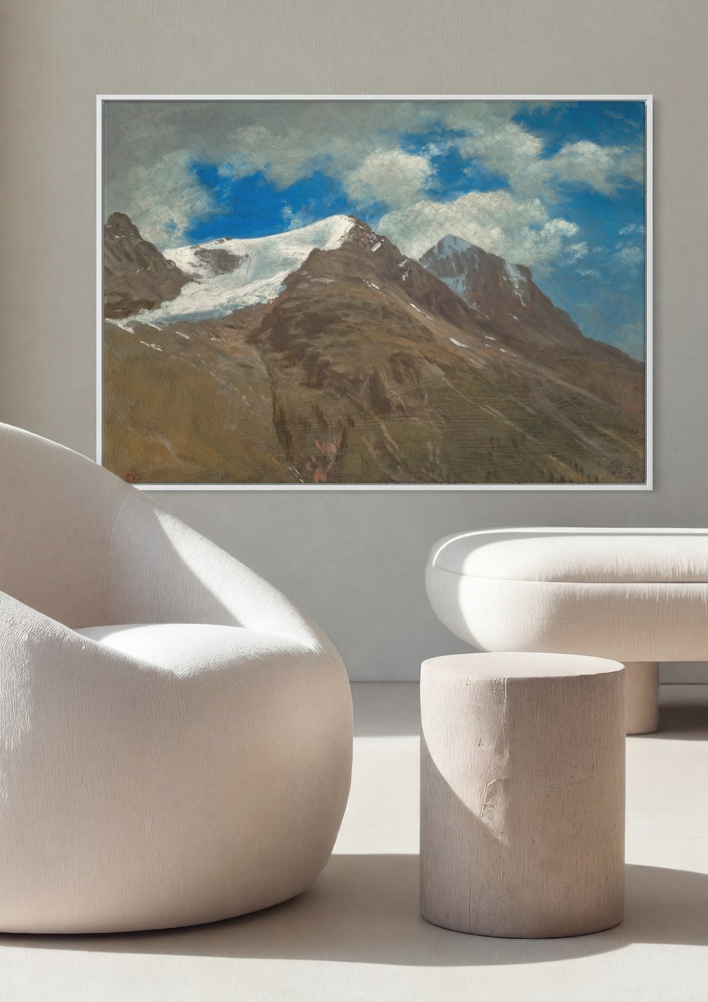 Quadro Decorativo Montanhas Rochosas - Albert Bierstadt em ambiente decorado