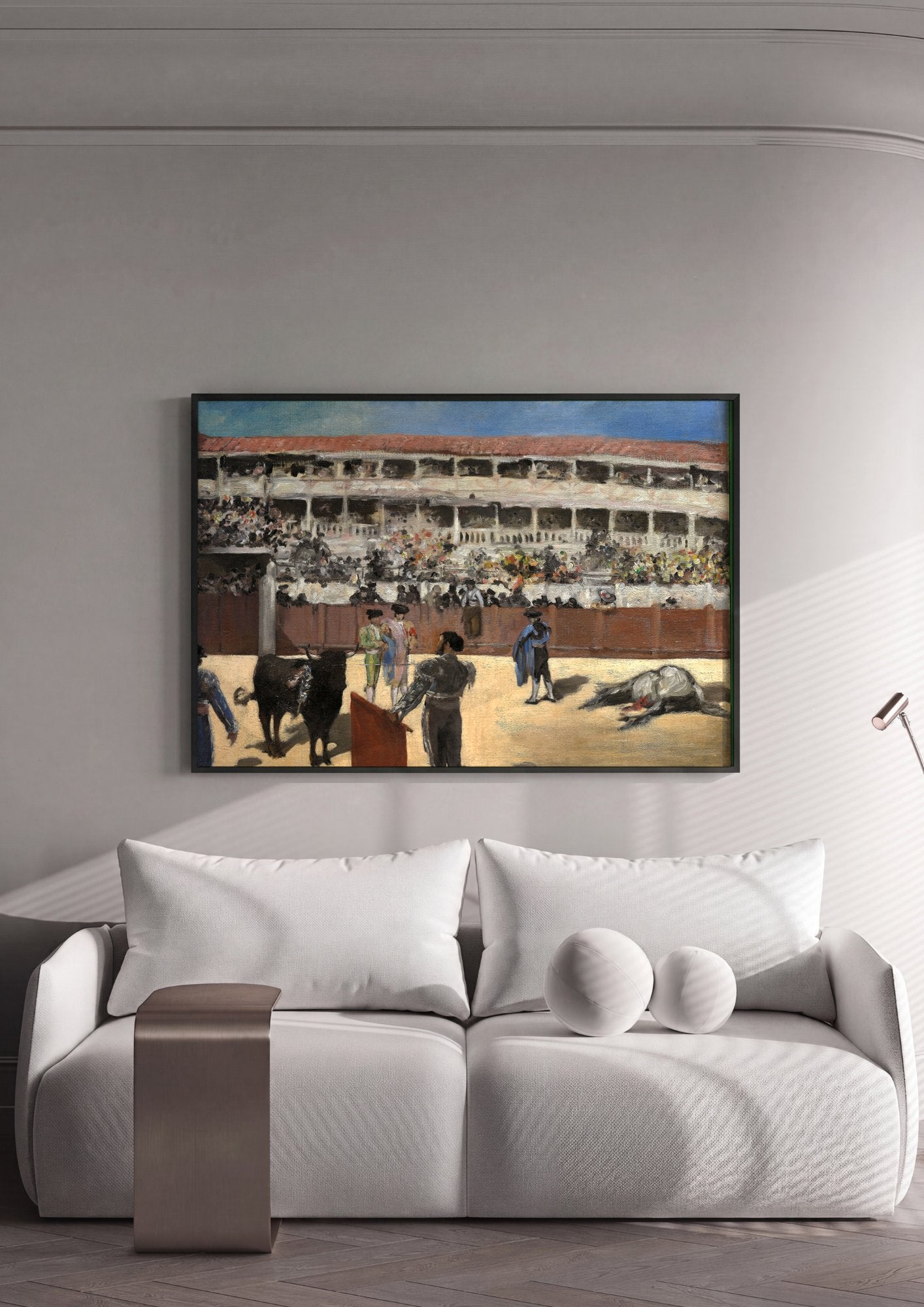 Quadro Decorativo A Tourada - Edouard Manet em ambiente decorado