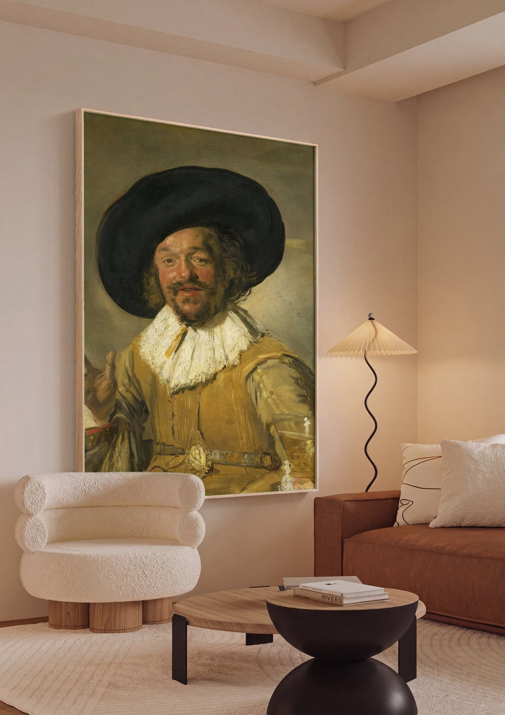 Quadro Decorativo 'O Menino Alegre' - Frans Hals em ambiente decorado