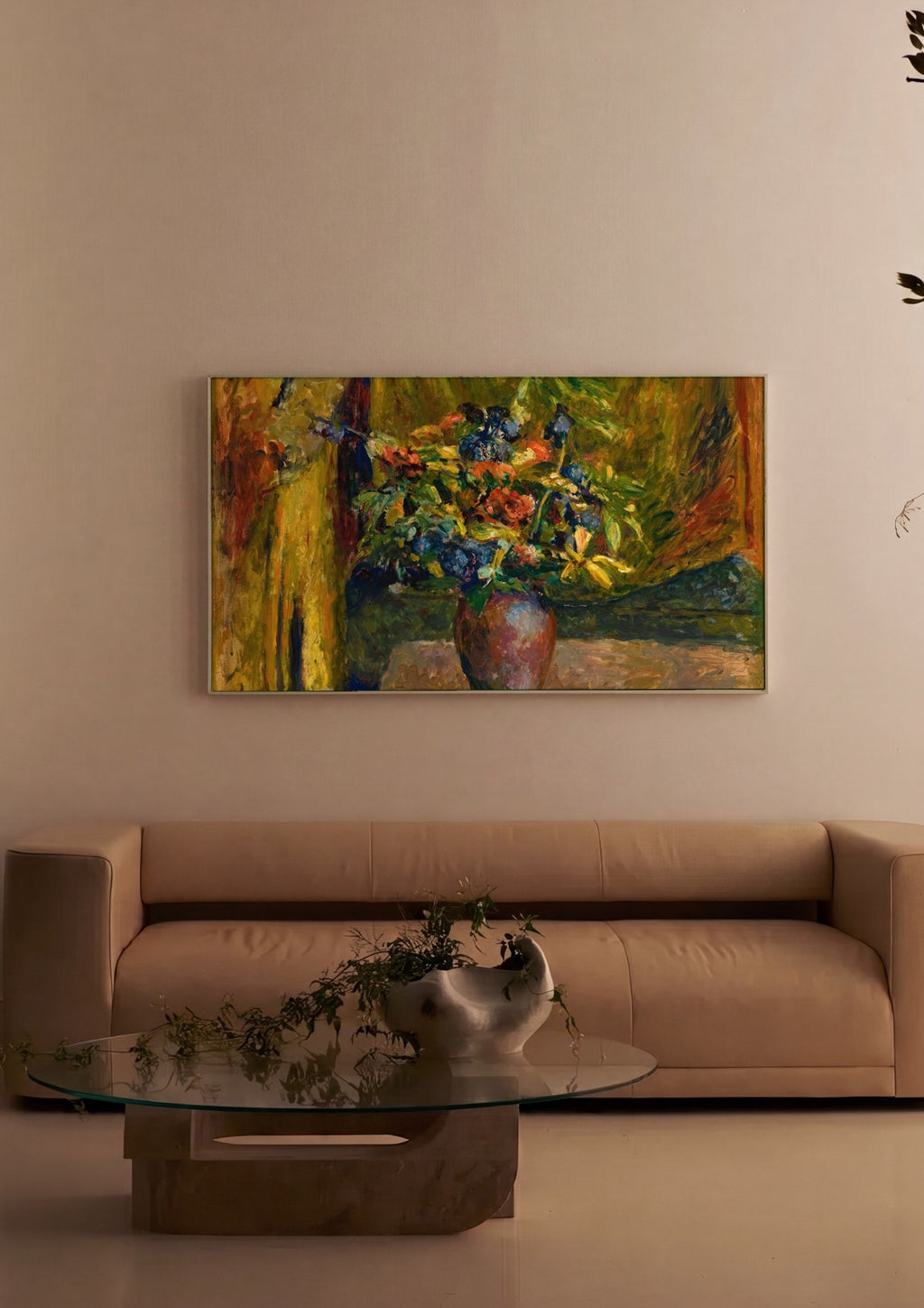 Quadro Decorativo Vaso de Flores - Édouard Vuillard em ambiente decorado