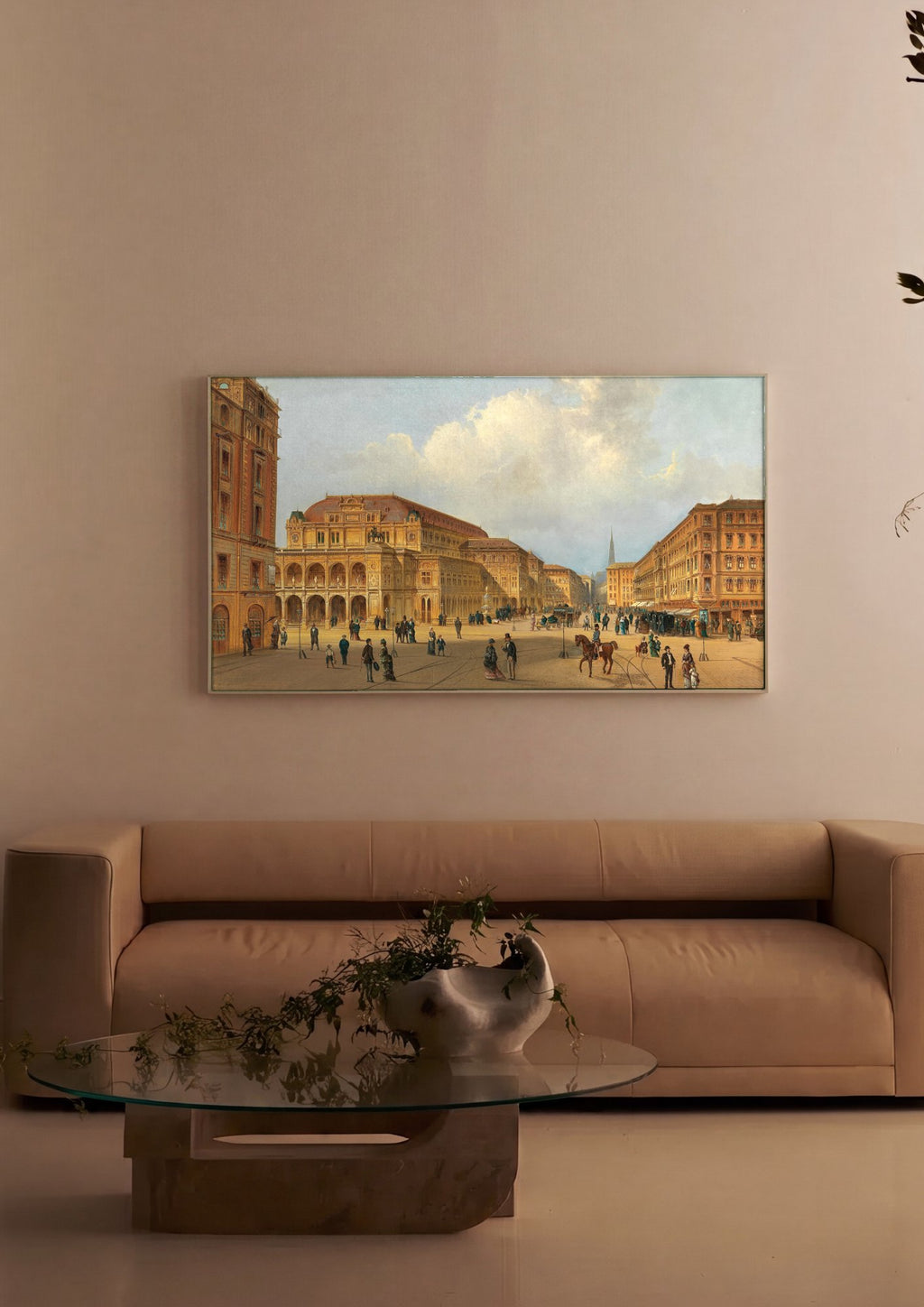 Quadro Decorativo A Ópera de Viena - Karl Kaufmann em ambiente decorado