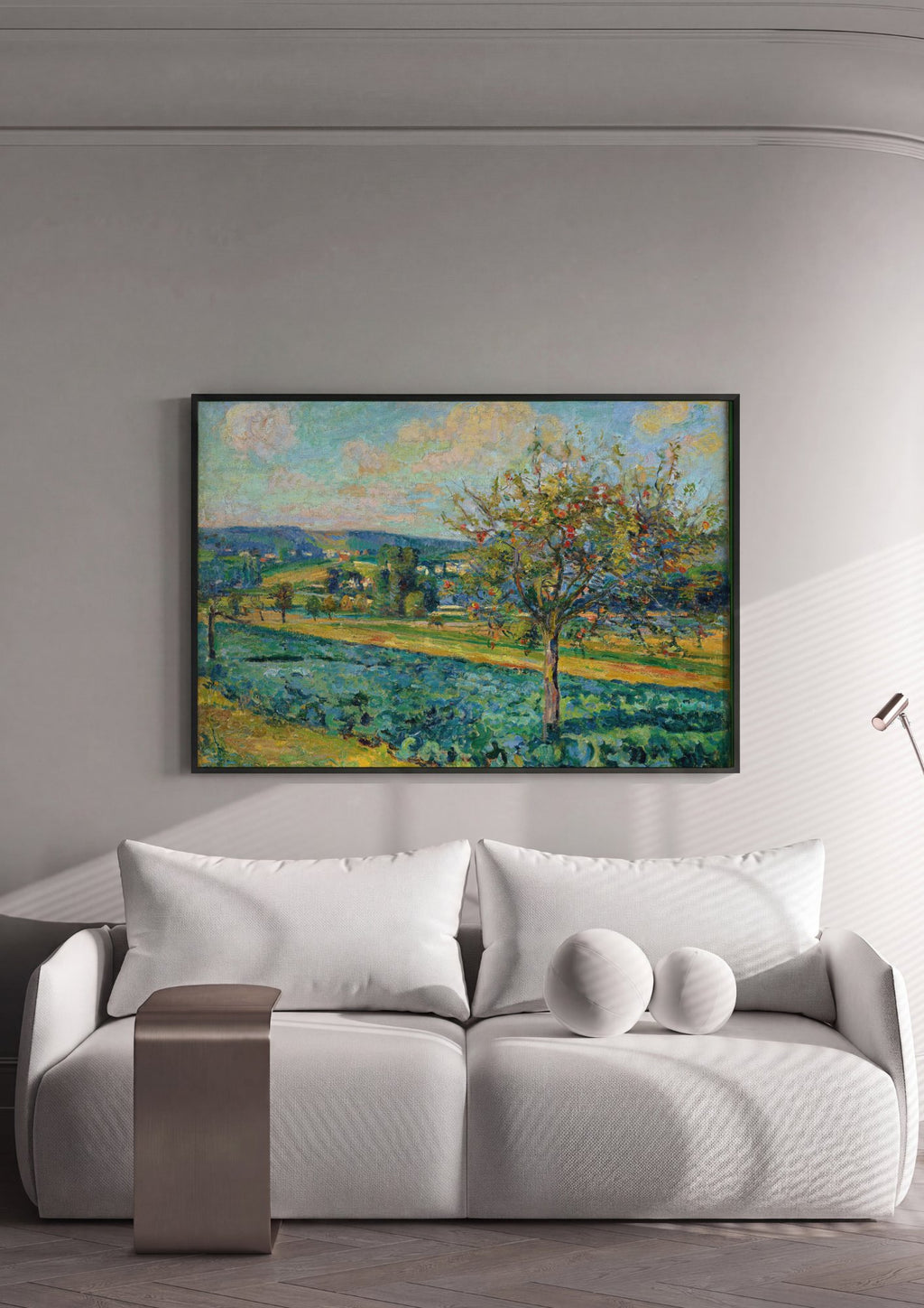 Quadro Decorativo Campo de Macieiras - Armand Guillaumin em ambiente decorado