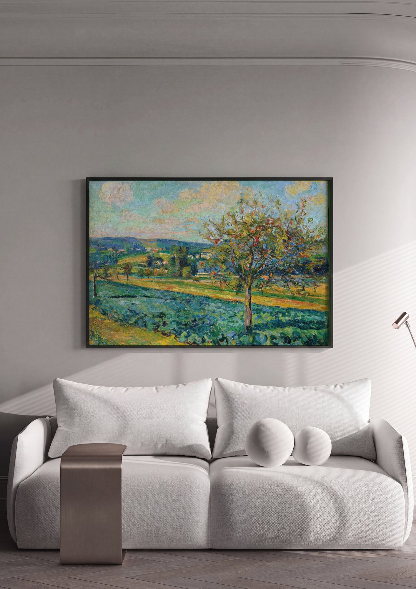 Quadro Decorativo Campo de Macieiras - Armand Guillaumin em ambiente decorado