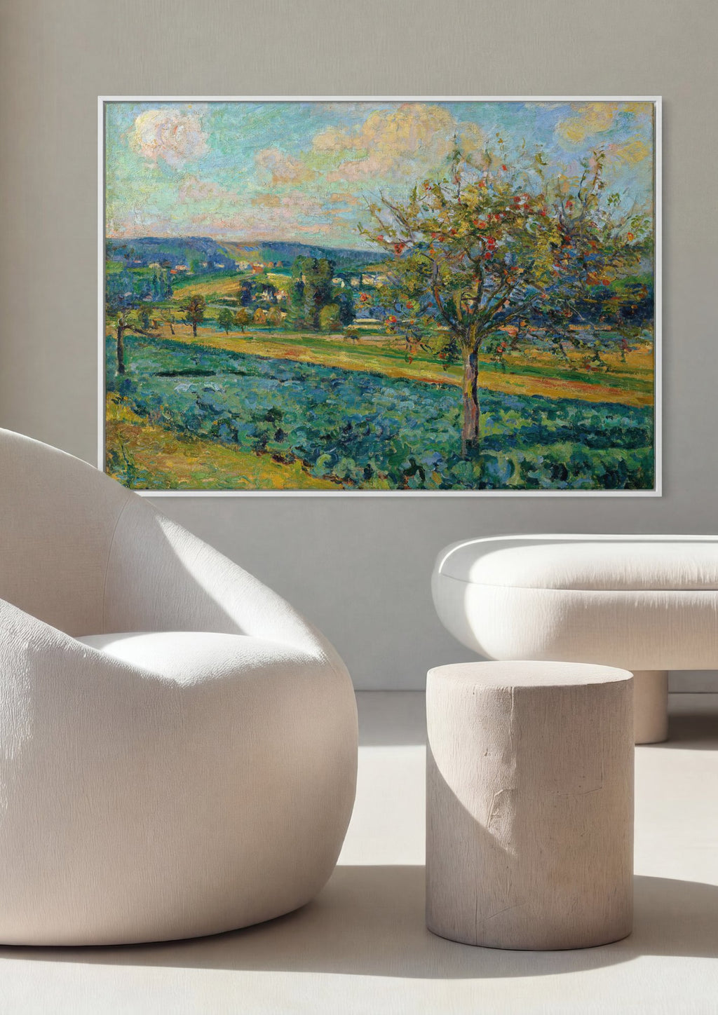 Quadro Decorativo Campo de Macieiras - Armand Guillaumin em ambiente decorado
