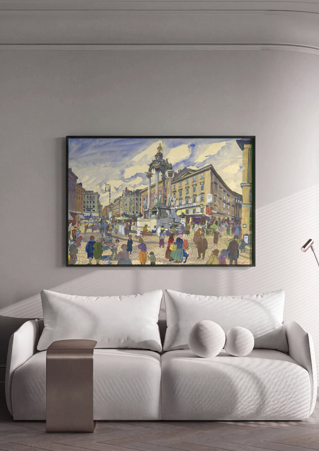 Quadro Decorativo Hoher Markt - Oskar Laske em ambiente decorado