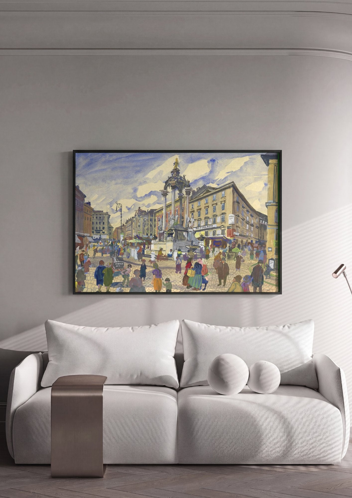 Quadro Decorativo Hoher Markt - Oskar Laske em ambiente decorado