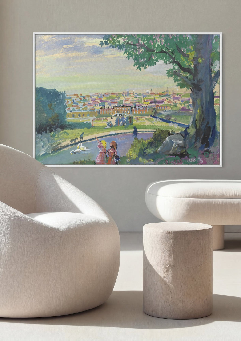 Quadro Decorativo Schoenbrunn - Oskar Laske em ambiente decorado