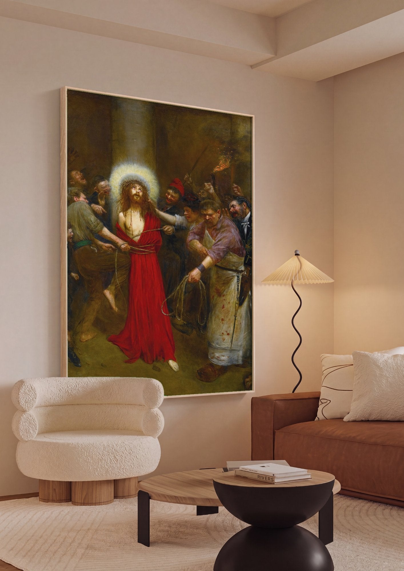 Quadro Decorativo Ecce Homo - Jean Béraud em ambiente decorado
