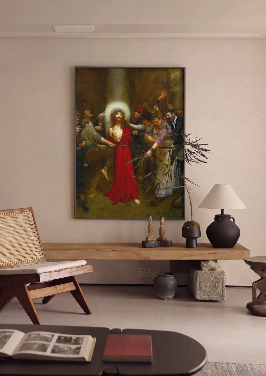 Quadro Decorativo Ecce Homo - Jean Béraud em ambiente decorado