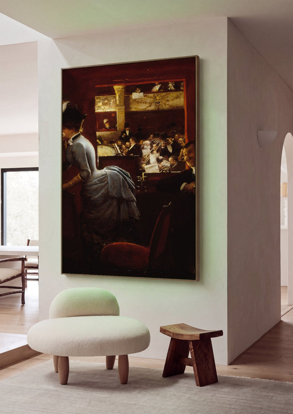 Quadro Decorativo A Camarote - Jean Béraud em ambiente decorado