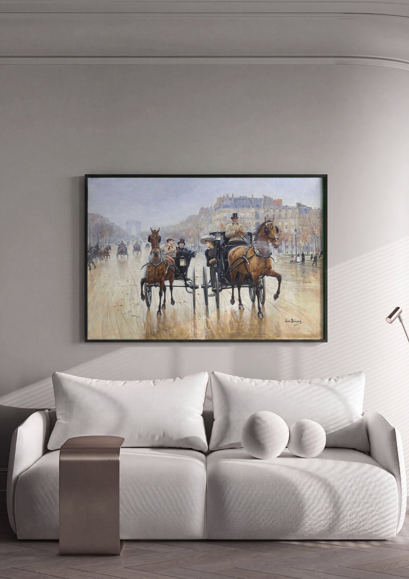 Quadro Decorativo A Avenida - Jean Béraud em ambiente decorado