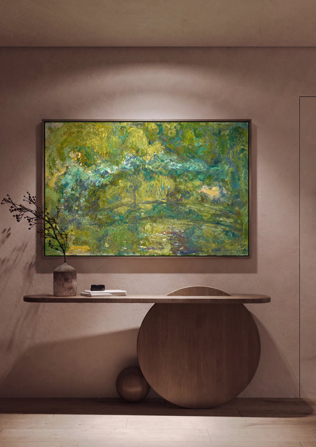 Quadro Decorativo A Ponte Japonesa - Claude Monet em ambiente decorado