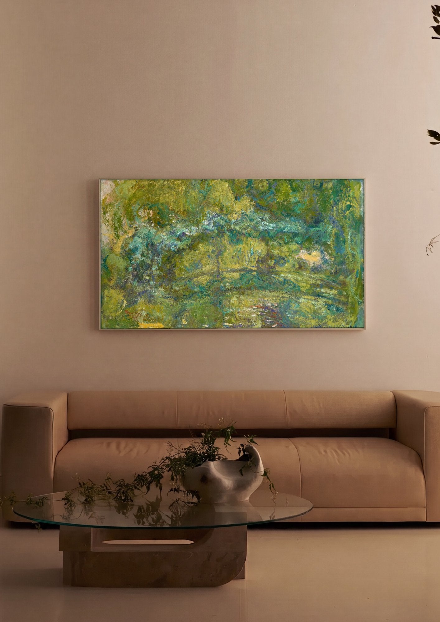 Quadro Decorativo A Ponte Japonesa - Claude Monet em ambiente decorado