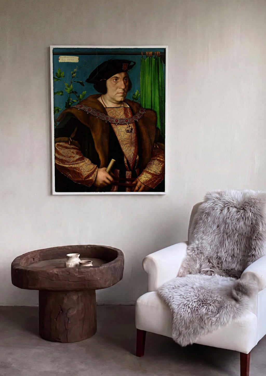 Quadro Decorativo Retrato de D. Dirck Tybis - Hans Holbein, o Jovem | quadro emoldurado na parede