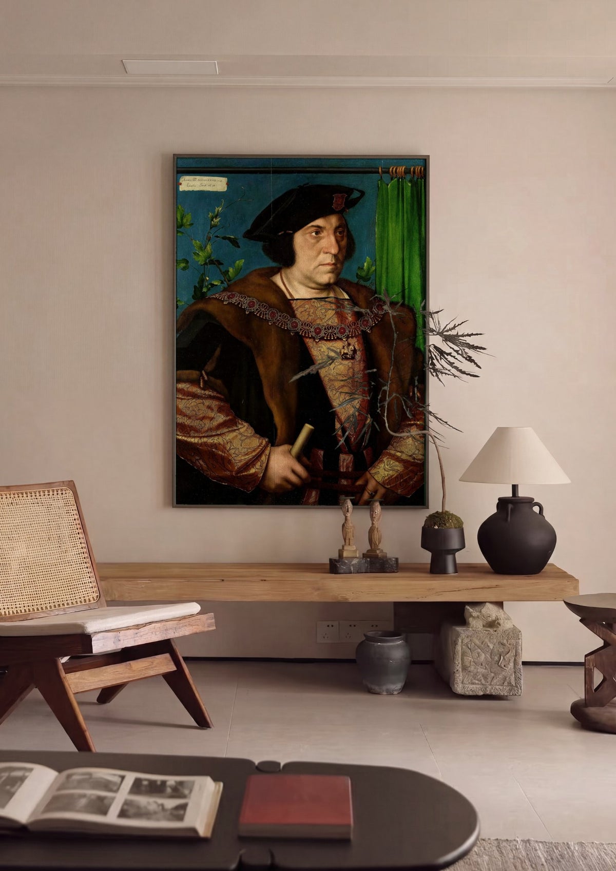 Quadro Decorativo Retrato de D. Dirck Tybis - Hans Holbein, o Jovem | quadro emoldurado na parede