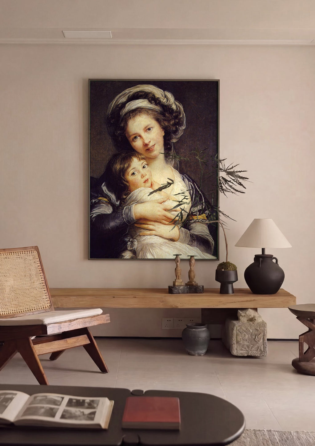 Quadro Decorativo Maternidade - Vigée Le Brun | quadro emoldurado na parede