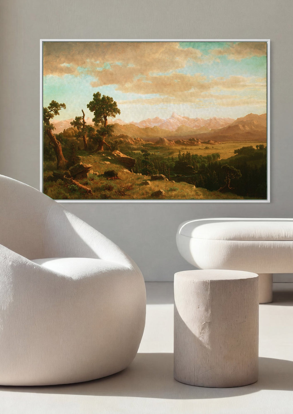 Quadro Decorativo Paisagem Grandiosa - Albert Bierstadt | quadro emoldurado na parede