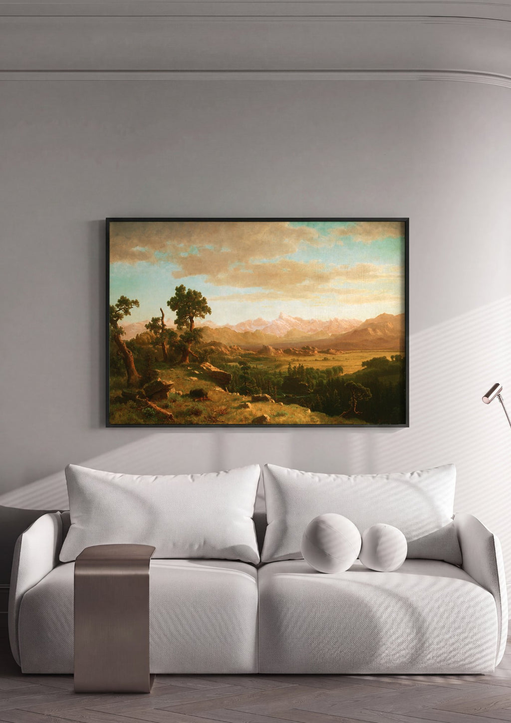 Quadro Decorativo Paisagem Grandiosa - Albert Bierstadt | quadro emoldurado na parede
