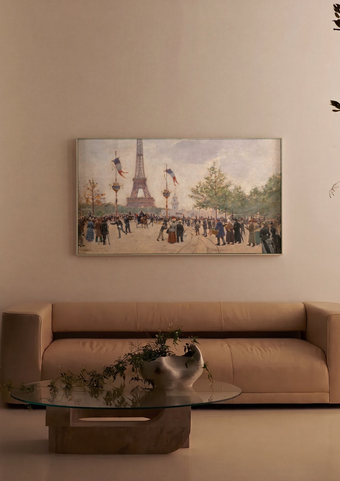 Quadro Decorativo A Torre Eiffel - Jean Béraud em ambiente decorado