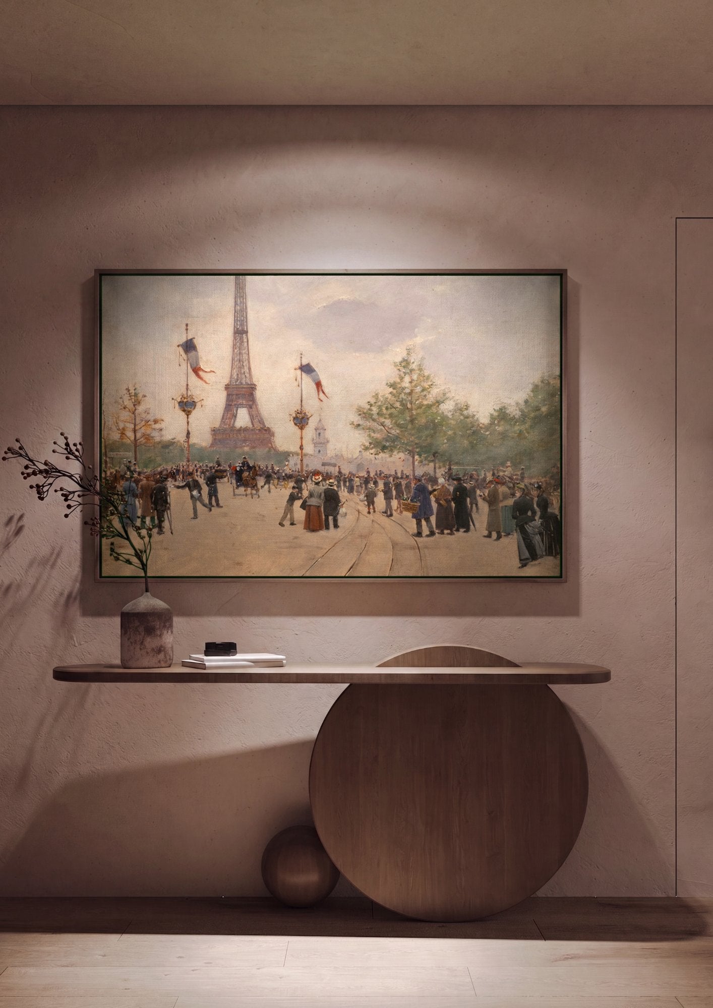 Quadro Decorativo A Torre Eiffel - Jean Béraud em ambiente decorado