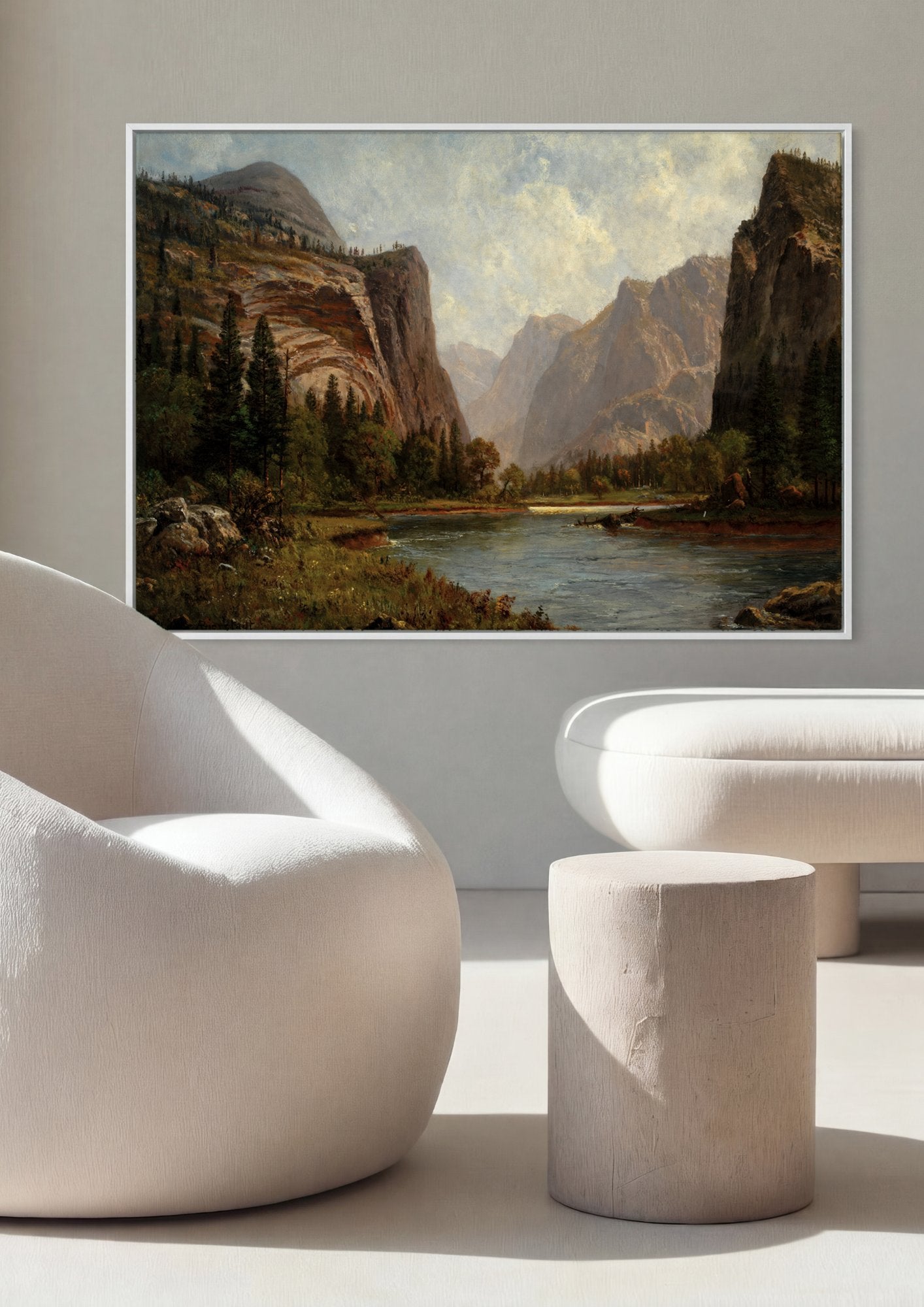 Quadro Decorativo Vale de Yosemite - Albert Bierstadt em ambiente decorado