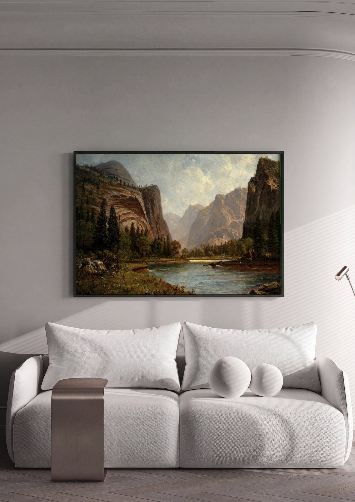 Quadro Decorativo Vale de Yosemite - Albert Bierstadt em ambiente decorado