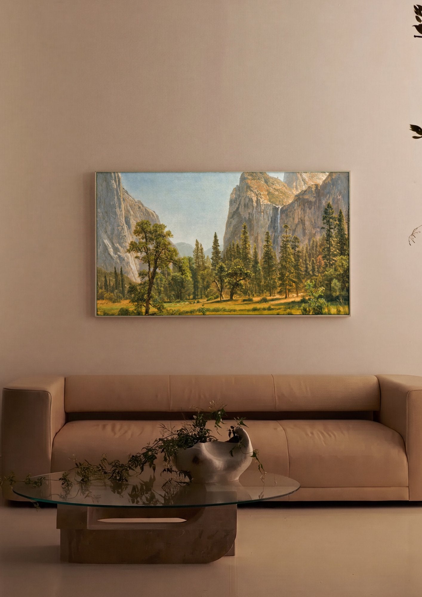 Quadro Decorativo Vale do Yosemite - Albert Bierstadt em ambiente decorado