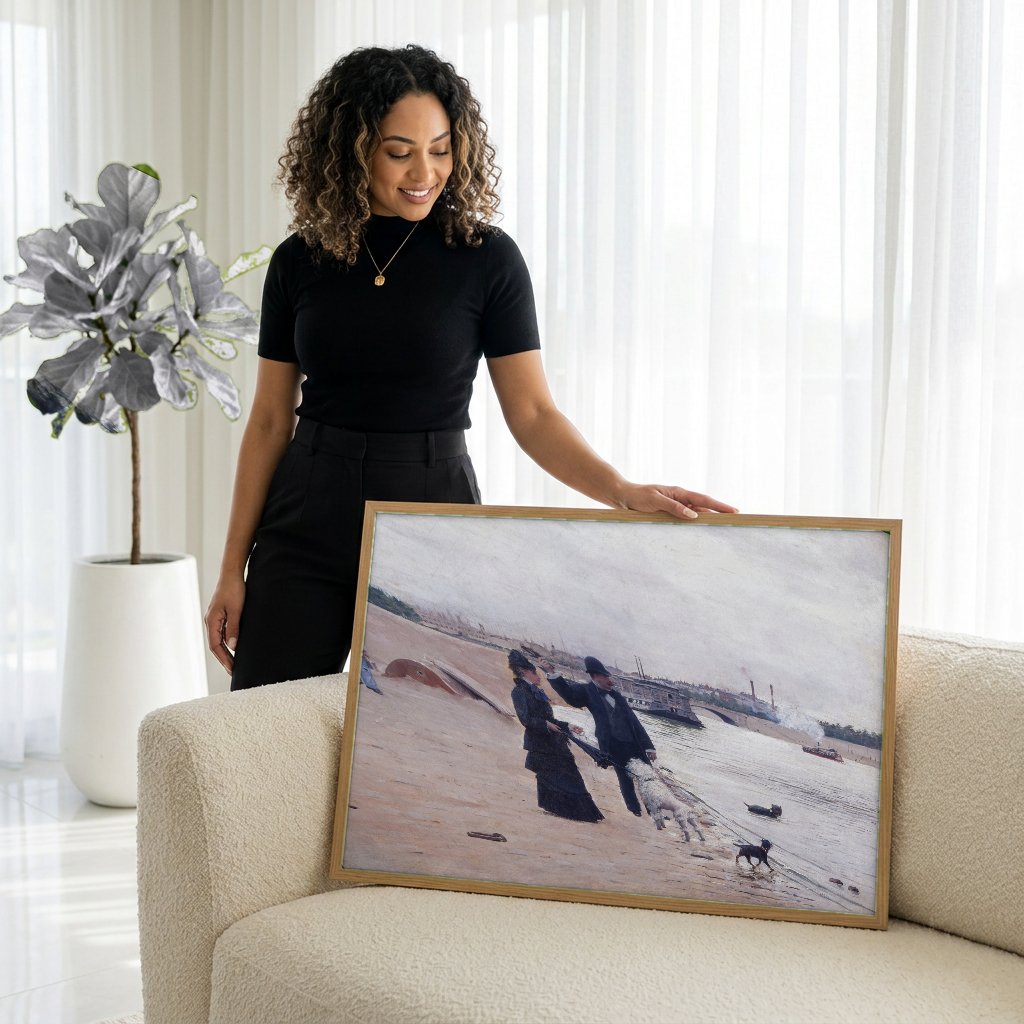 Quadro Decorativo Cenas Urbanas - Jean Béraud com modelo em ambiente