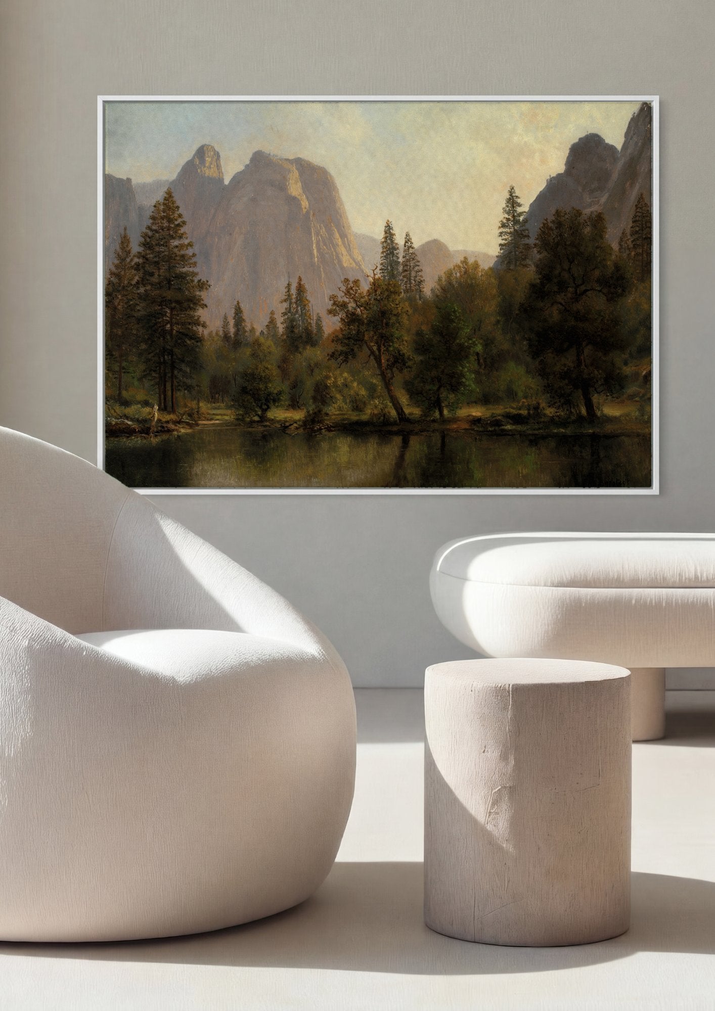 Quadro Decorativo Vale de Yosemite - Albert Bierstadt em ambiente decorado