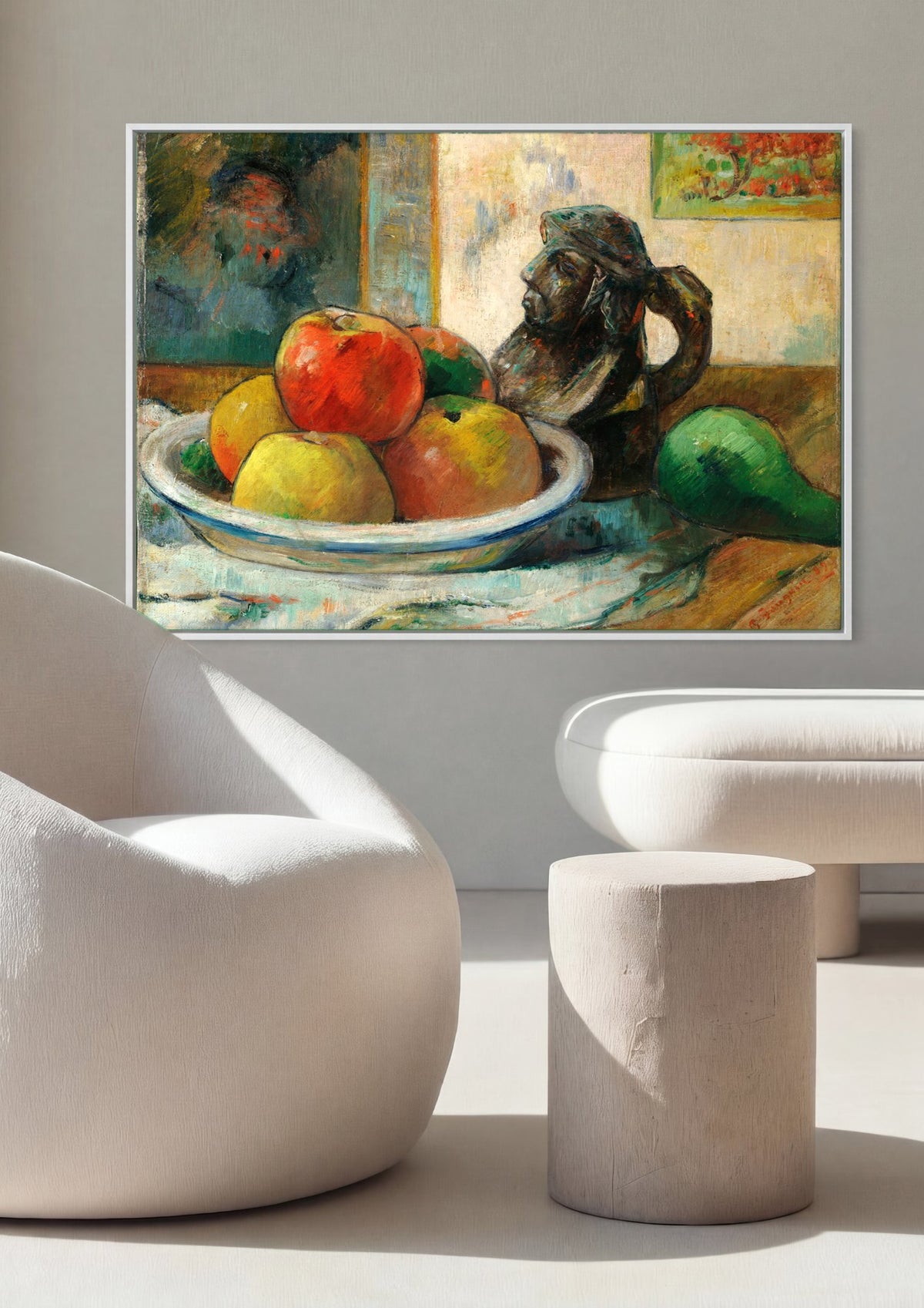 Quadro Decorativo Natureza-Morta com Maçãs - Paul Gauguin | quadro emoldurado na parede