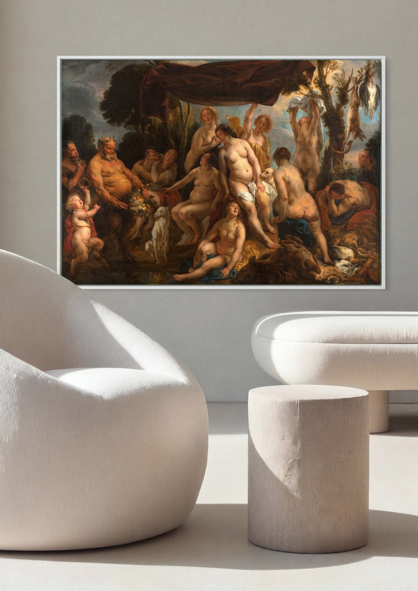 Quadro Decorativo A Oferenda a Ceres - Jacob Jordaens | quadro emoldurado na parede