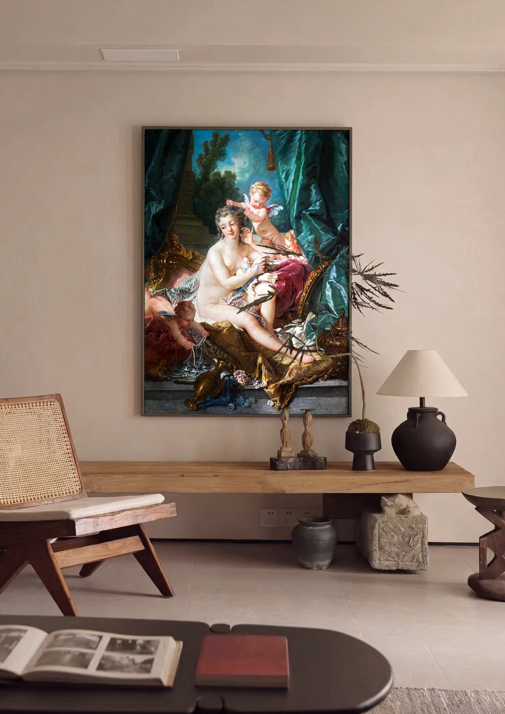 Quadro Decorativo O Banho de Vênus - François Boucher | quadro emoldurado na parede