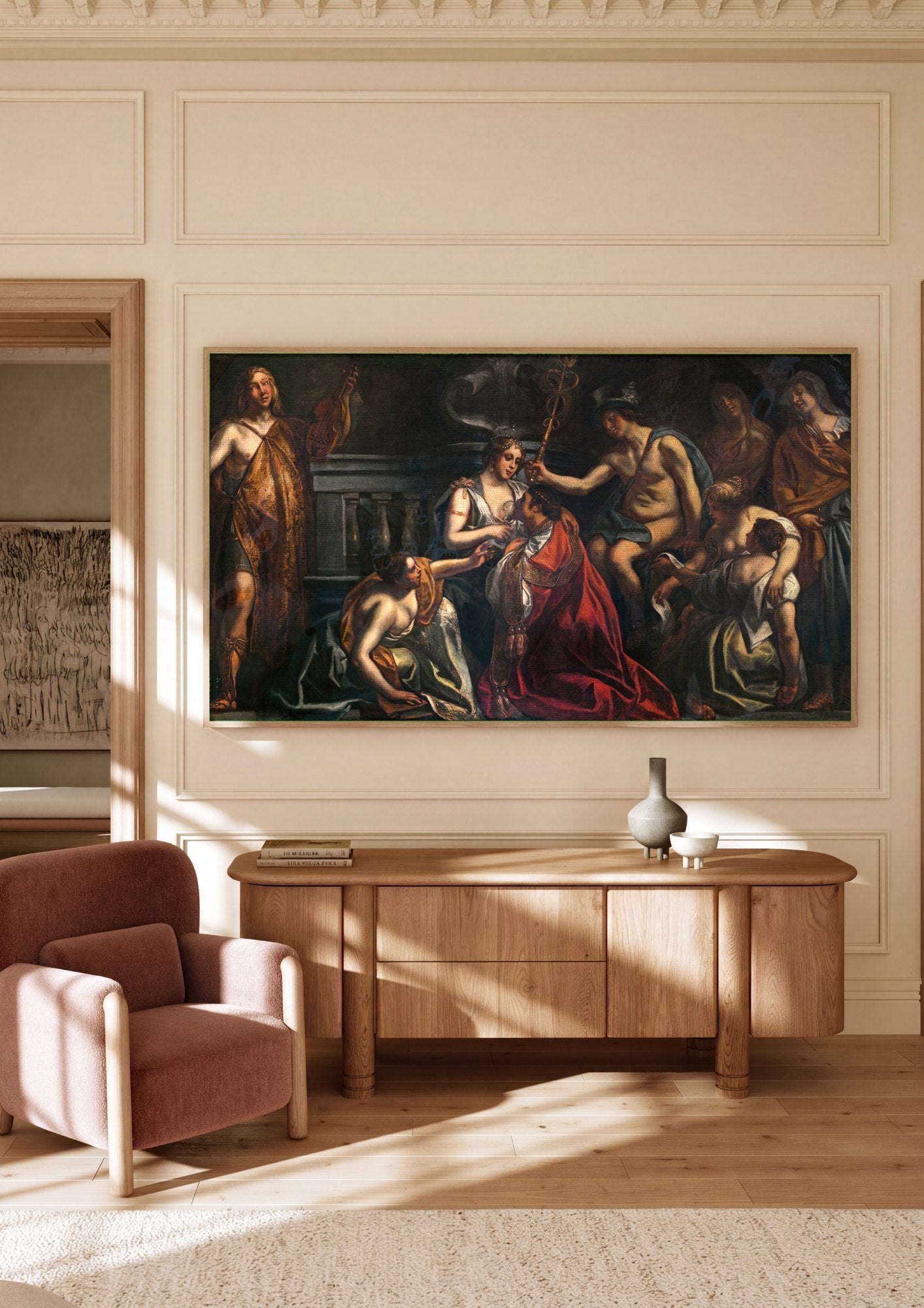 Quadro Decorativo A Oferenda a Ceres - Jacob Jordaens | quadro emoldurado na parede
