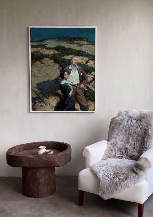 Quadro Decorativo 'Sob as Estrelas' - Dean Cornwell | quadro emoldurado na parede
