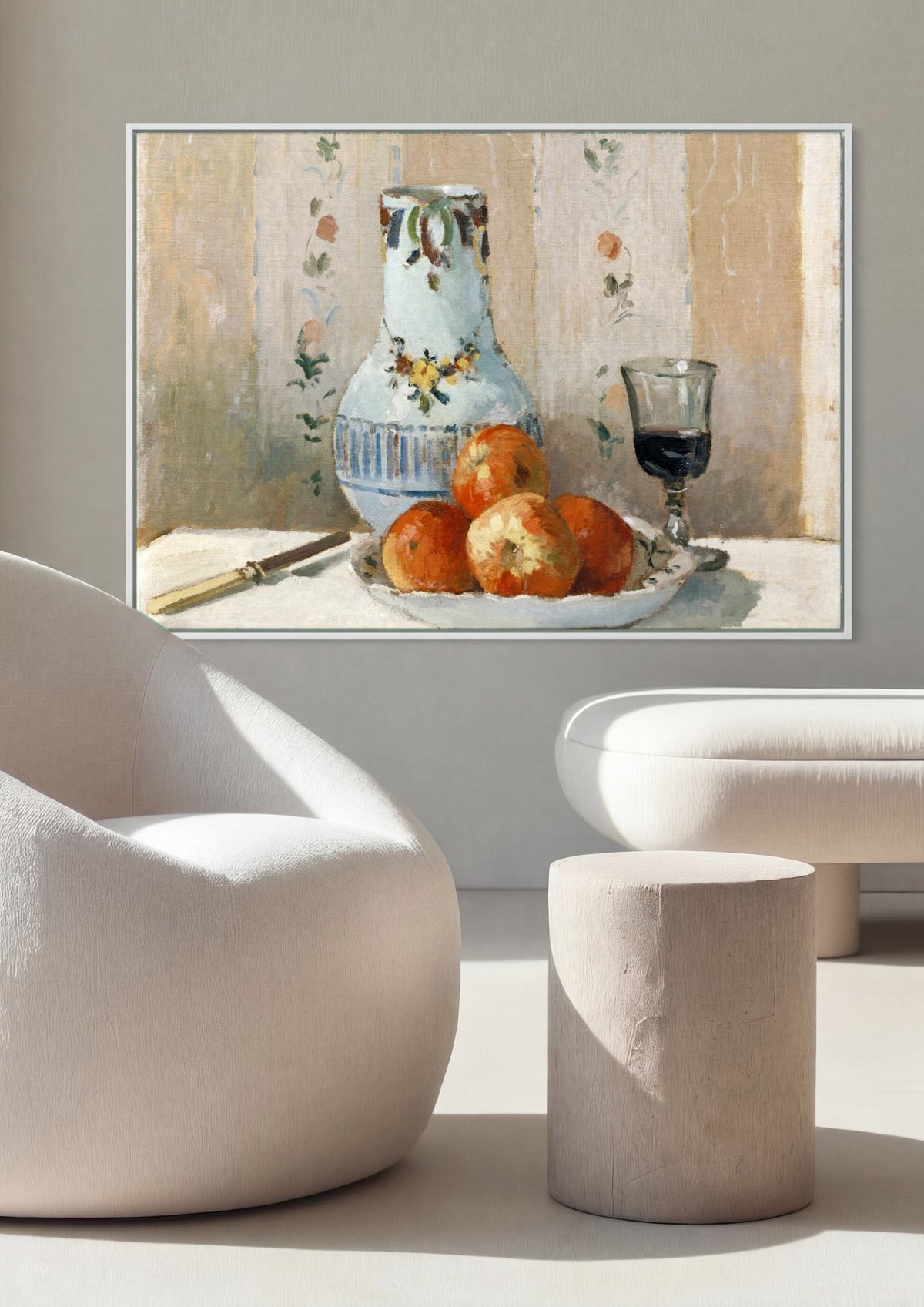 Quadro Decorativo Natureza-Morta com Maçãs - Pissarro | quadro emoldurado na parede