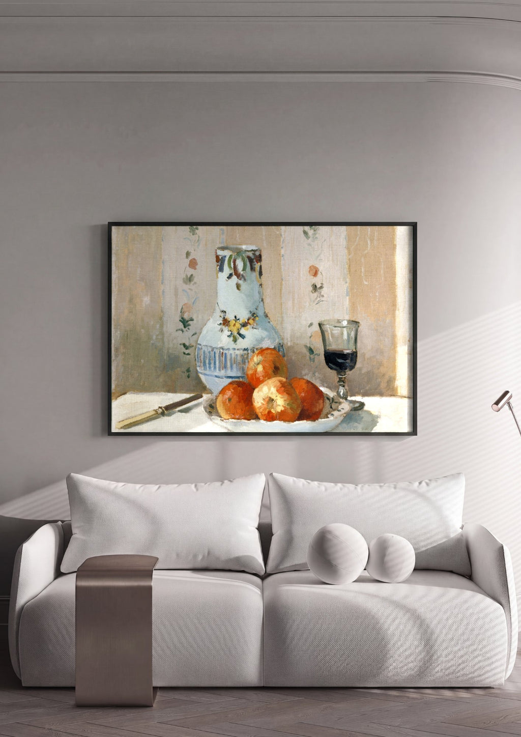 Quadro Decorativo Natureza-Morta com Maçãs - Pissarro | quadro emoldurado na parede