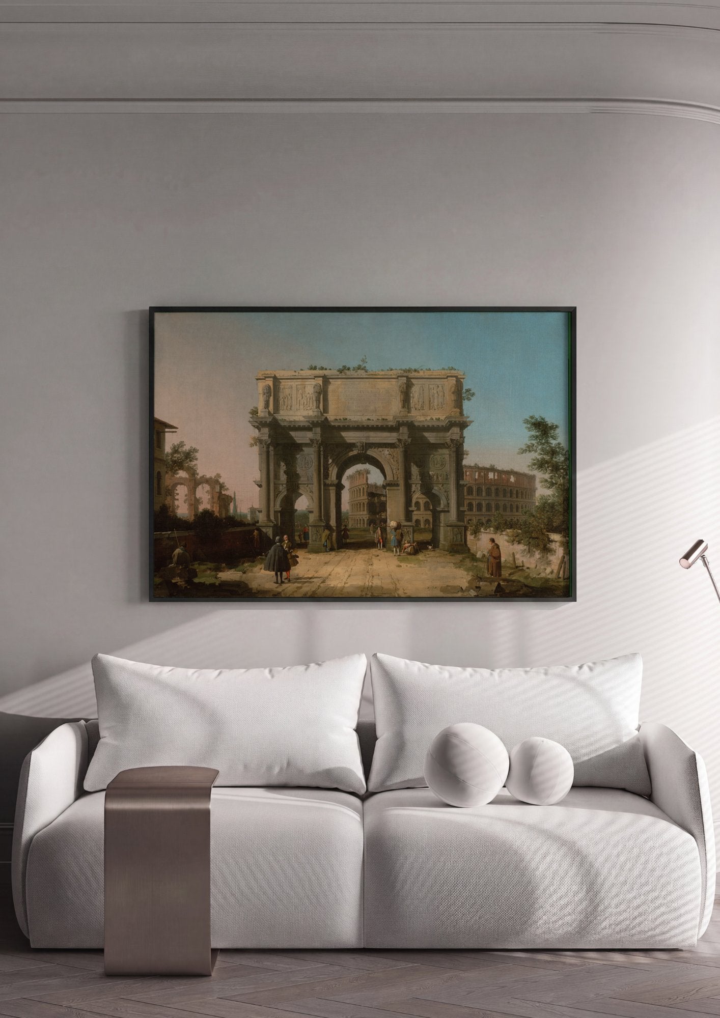 Quadro Decorativo Arco de Constantino - Canaletto em ambiente decorado