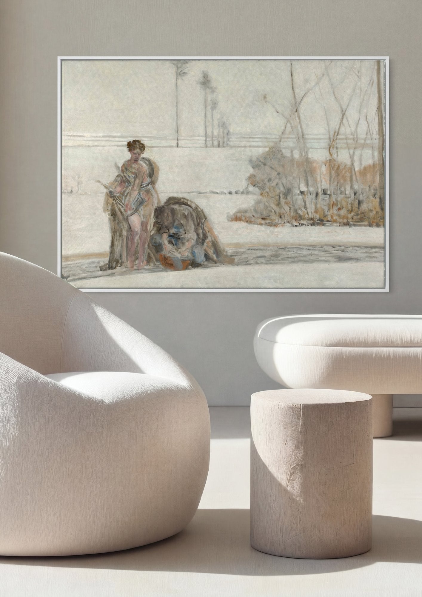Quadro Decorativo A Flecha Dourada - Jacek Malczewski em ambiente decorado