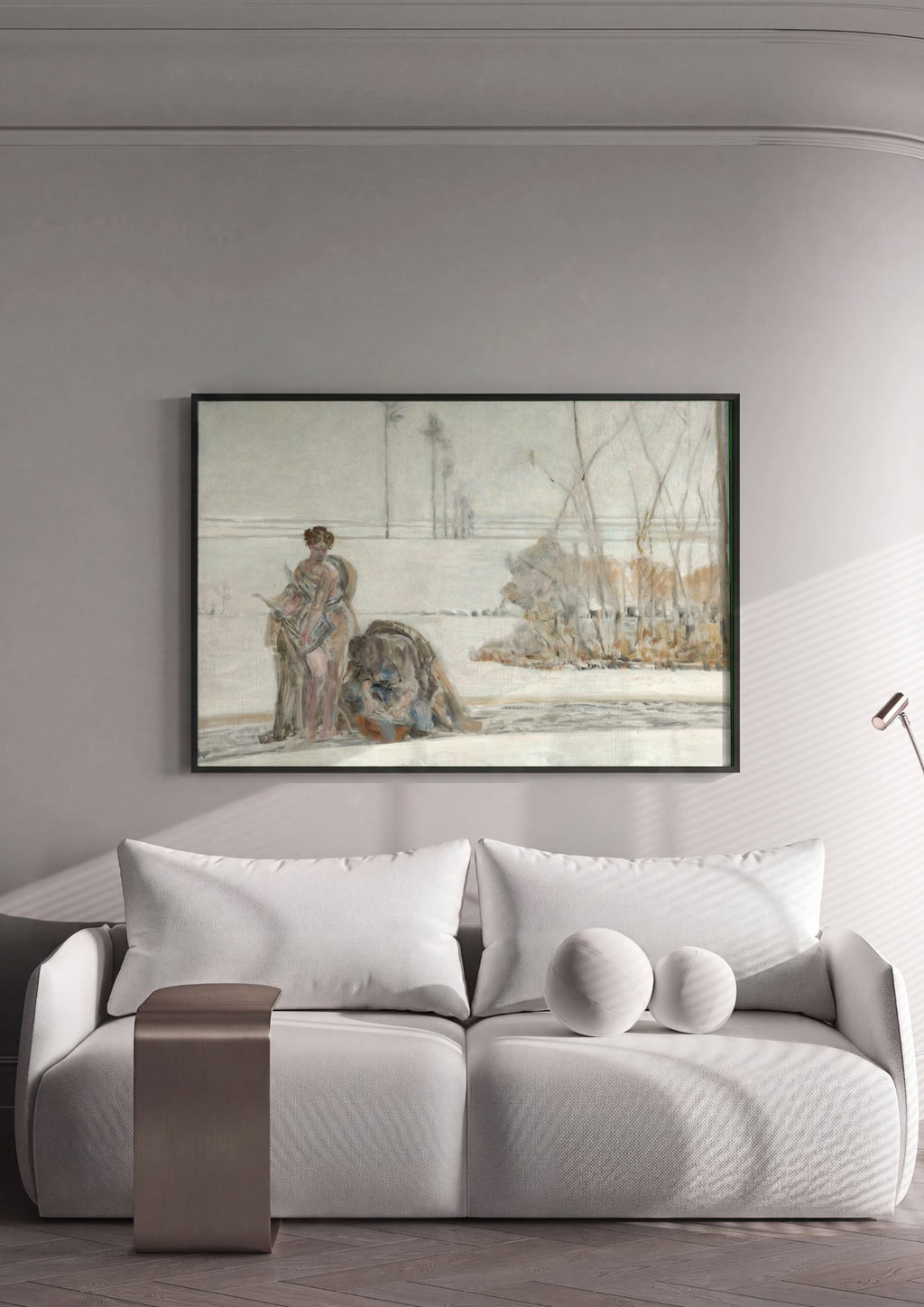 Quadro Decorativo A Flecha Dourada - Jacek Malczewski em ambiente decorado