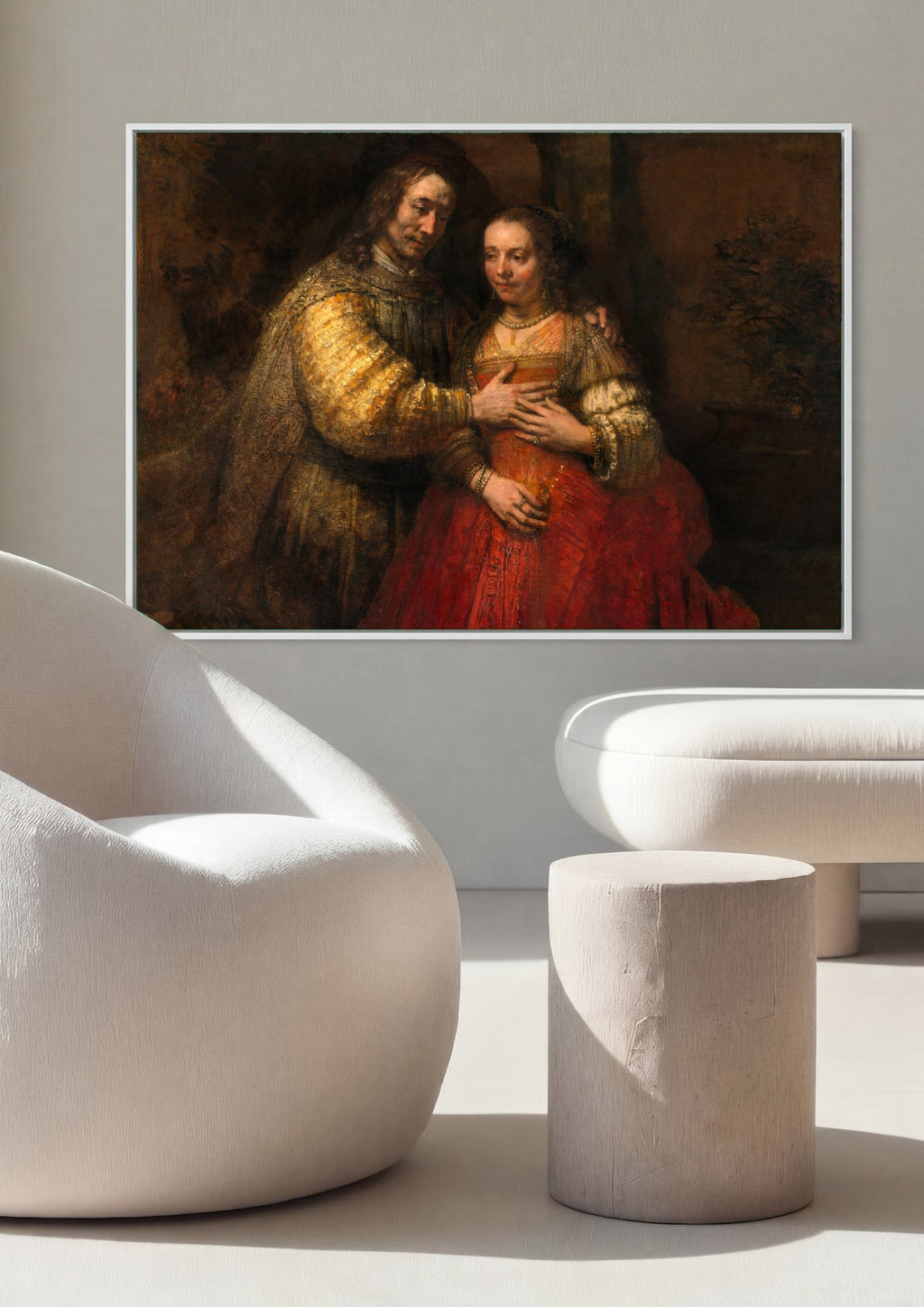 Quadro Decorativo A Noiva Judia - Rembrandt | quadro emoldurado na parede