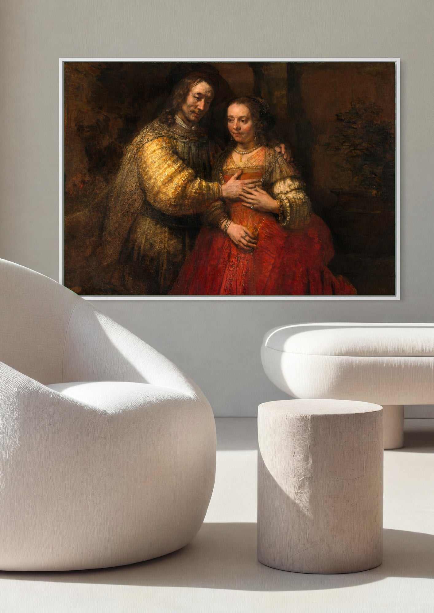 Quadro Decorativo A Noiva Judia - Rembrandt | quadro emoldurado na parede