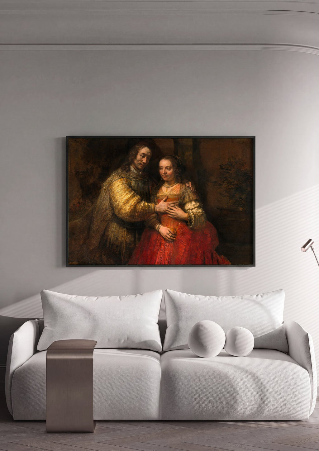 Quadro Decorativo A Noiva Judia - Rembrandt | quadro emoldurado na parede