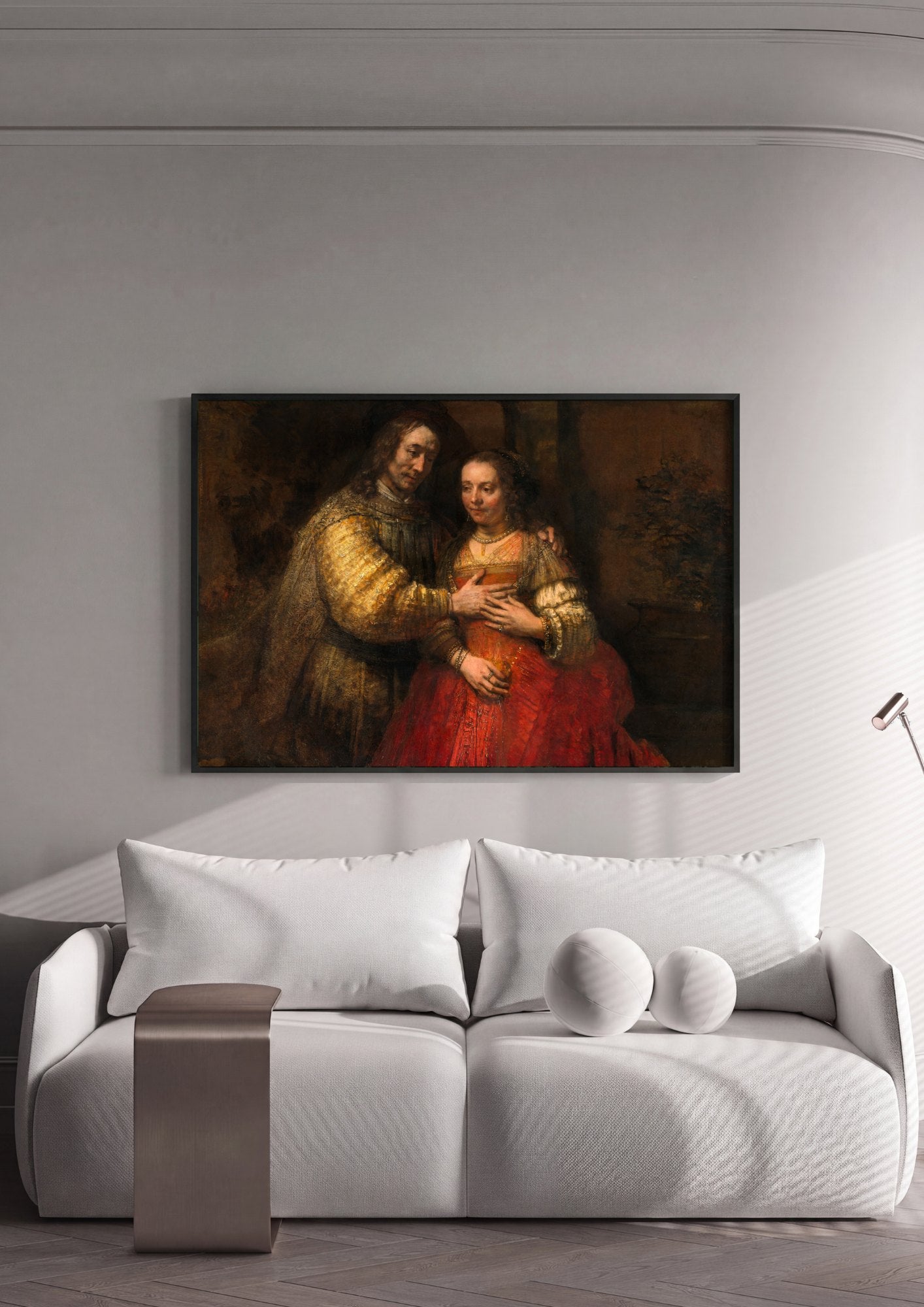 Quadro Decorativo A Noiva Judia - Rembrandt | quadro emoldurado na parede