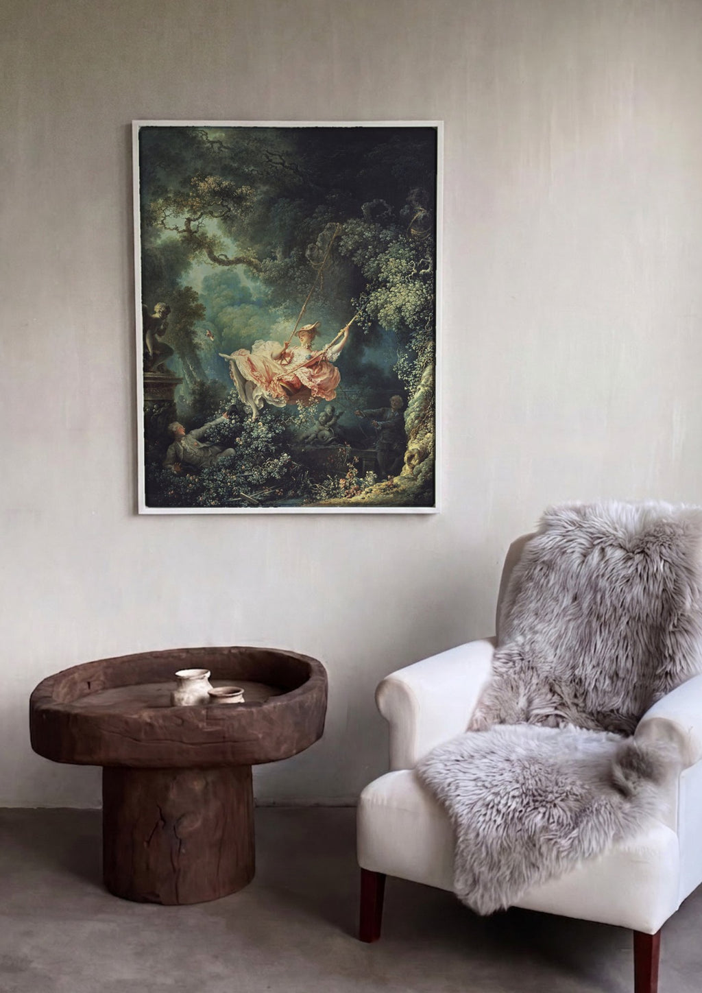 Quadro Decorativo O Balanço - Fragonard | quadro emoldurado na parede