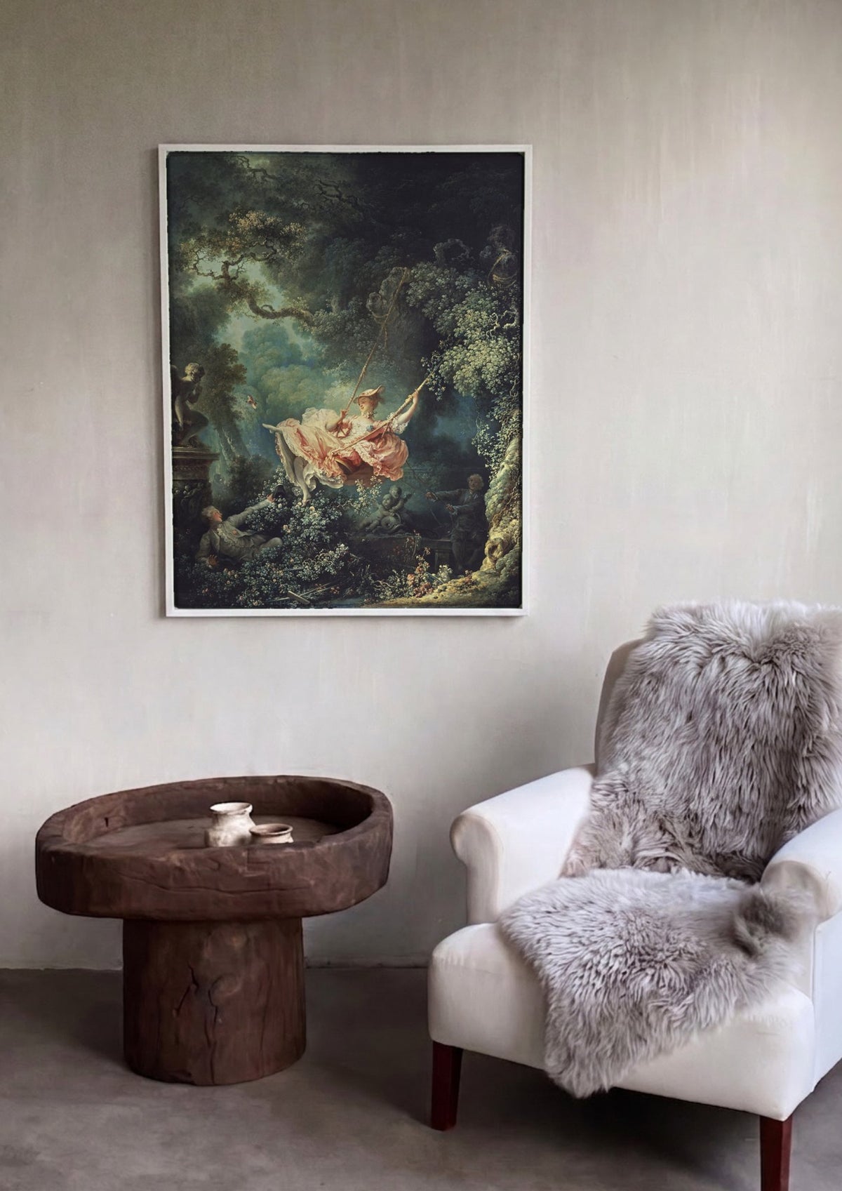 Quadro Decorativo O Balanço - Fragonard | quadro emoldurado na parede