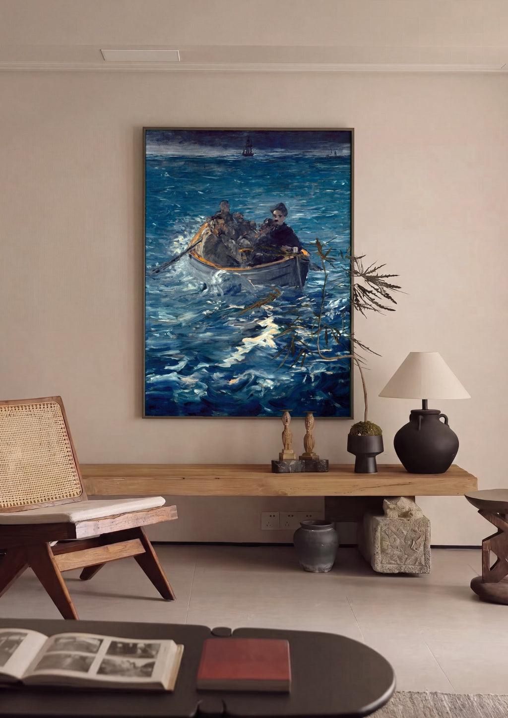 Quadro Decorativo A Fuga de Rochefort - Edouard Manet | quadro emoldurado na parede