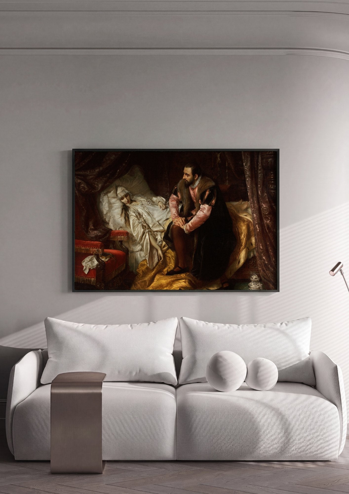 Quadro Decorativo A Morte de Barbara Radziwill - Simmler | quadro emoldurado na parede