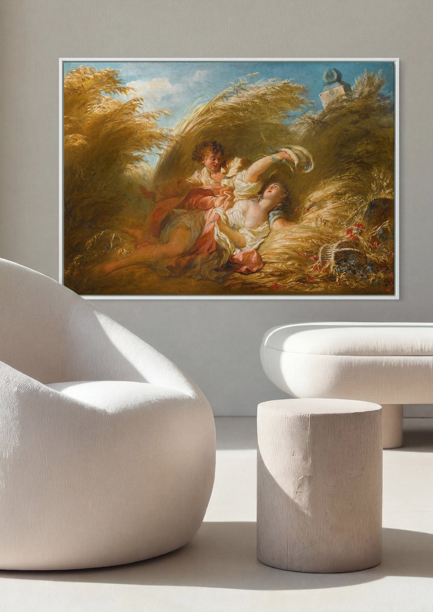 Quadro Decorativo A Colheita - Fragonard | quadro emoldurado na parede