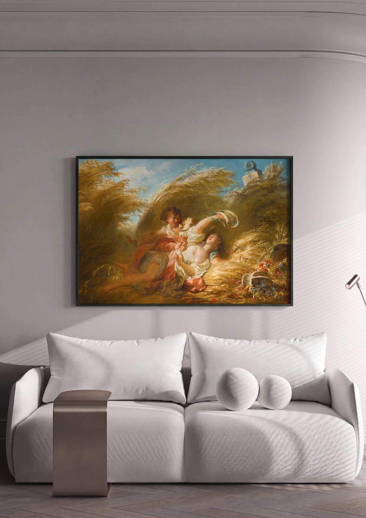 Quadro Decorativo A Colheita - Fragonard | quadro emoldurado na parede