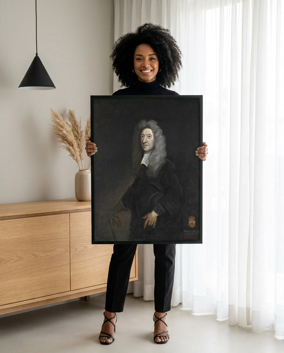 Quadro Decorativo: Retrato de Robert Brudenell - Joshua Reynolds | modelo apresentando o quadro emoldurado